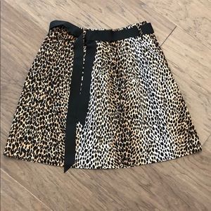 White House Black Market Animal Print Skirt